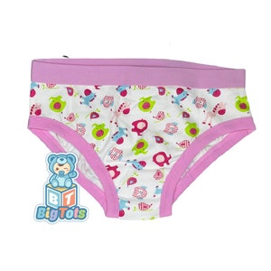 Large & XL ONLY Adult Baby Girl Briefs Jungle abdl