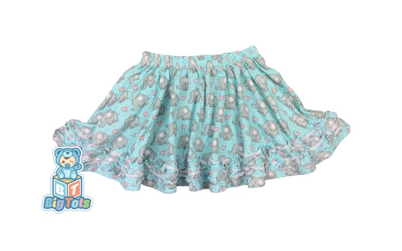 Adult baby Twirl Skirt baby elephants Abdl 