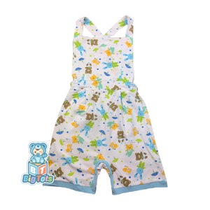 Adult baby ABDL Baby Animals Print Shortalls