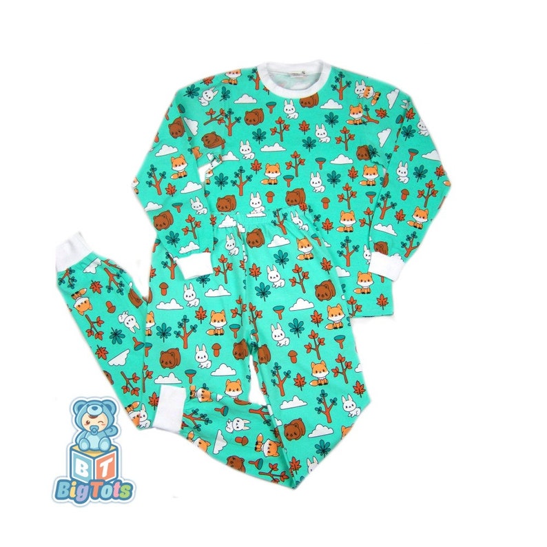 Adult Baby abdl Forest Animals pj's diaper wear image 1