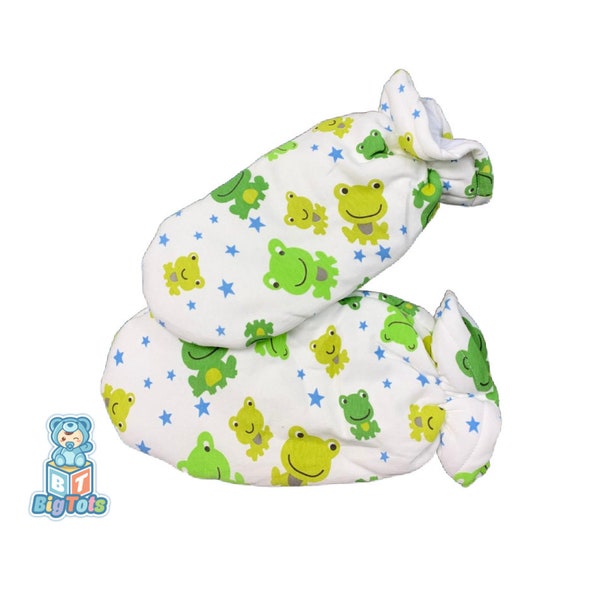 ABDL Froggies 100% Cotton Padded Mittens Adult Baby