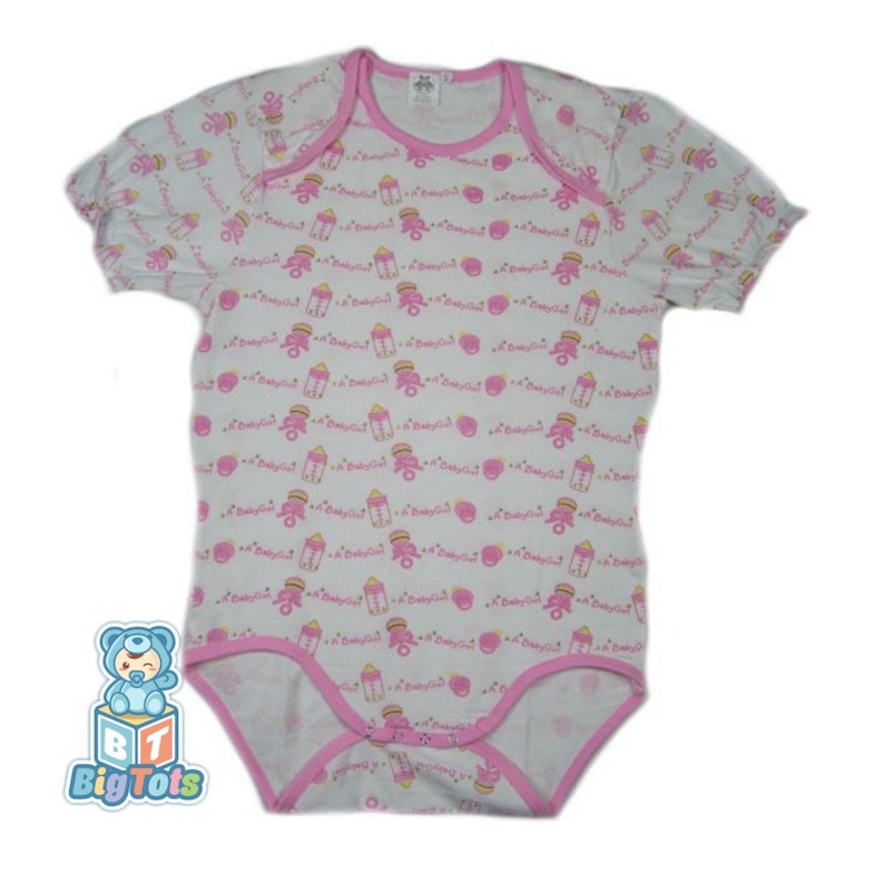 Adult Baby Its A Baby Girl Print Lap Shoulder Snap Crotch Etsy