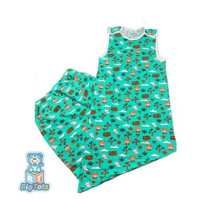 ABDL  Sleep Sack Forest baby Animals Print Adult Baby