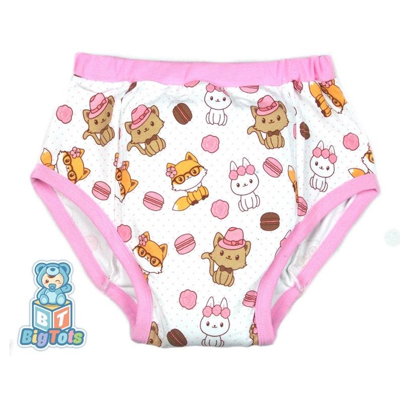 Adult Baby Fox,Cats & Bunny's training pants incontinence ABDL 