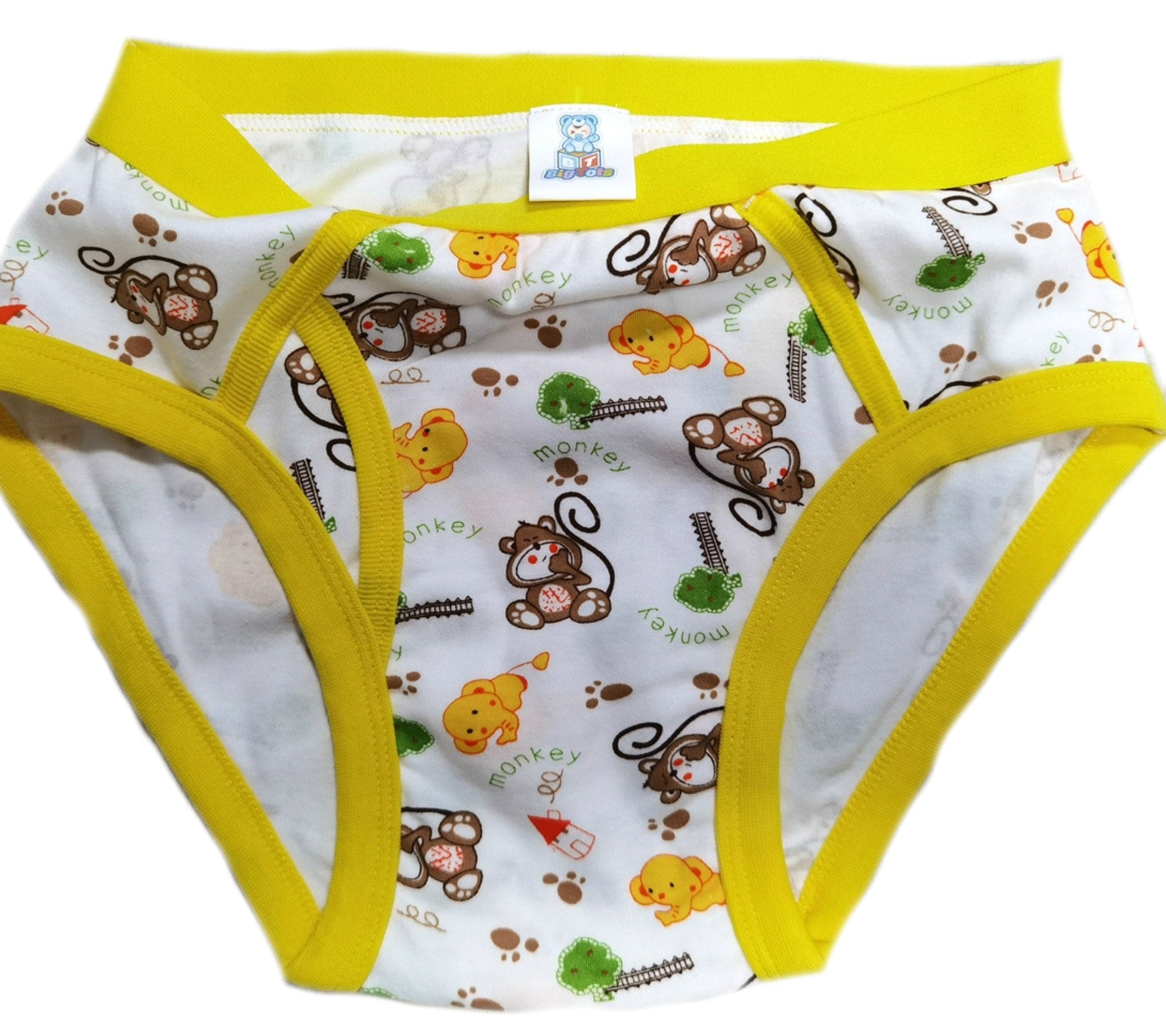 Kleding Unisex kinderkleding Onderkleding Biologische Katoen jongens ondergoed _Monkey auto 