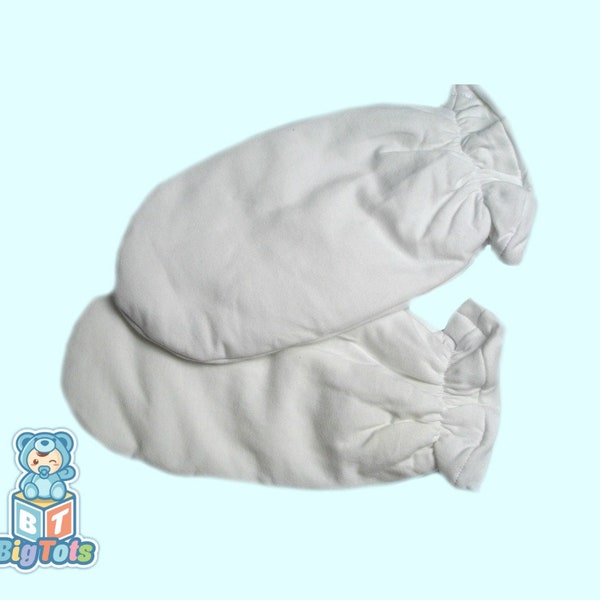 Adult White padded mittens ABDL