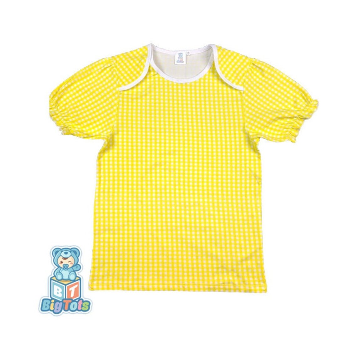 baby lupo shirt yellow check