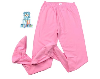 ABDL Footed pants  Baby Pink Color Adult Baby