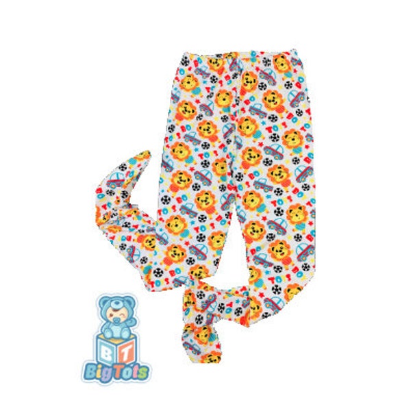 BIG TOTS ABDL Fußtasche Baby Löwen Hose für Erwachsene Baby