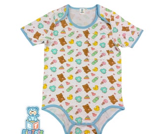 BIG TOTS ABDL pequeño a 3X Baby Things Body blanco bebé adulto