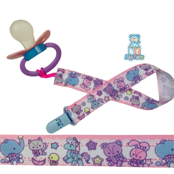 Adult Baby Stuff Animals pacifier  clip ABDL