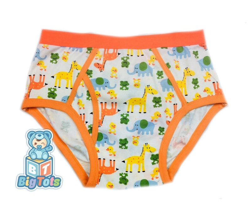 Adult Baby JUNGLE animals big boy briefs   abdl 