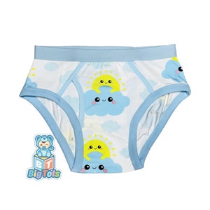 Adult Baby Suns & Clouds Big Boy Briefs  abdl