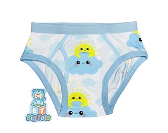 Adult Baby Suns & Clouds Big Boy Briefs  abdl