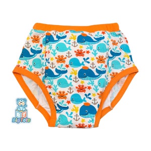 ABDL Medium, Large only Whales & Sea Life training pants adult baby