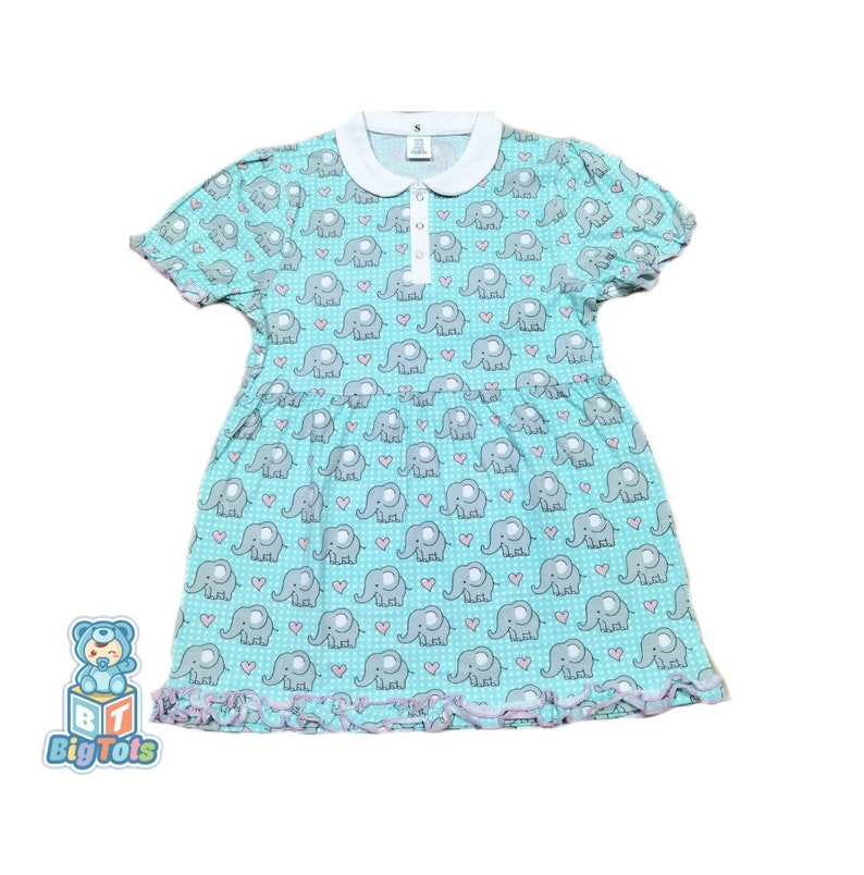 Small Only Collar elephants Dress  Adult Baby abdl 