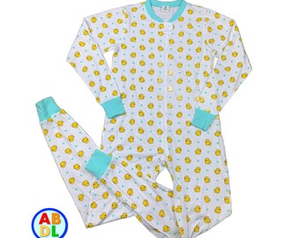 Adult Baby Ducky's zippered Sleeper adult baby