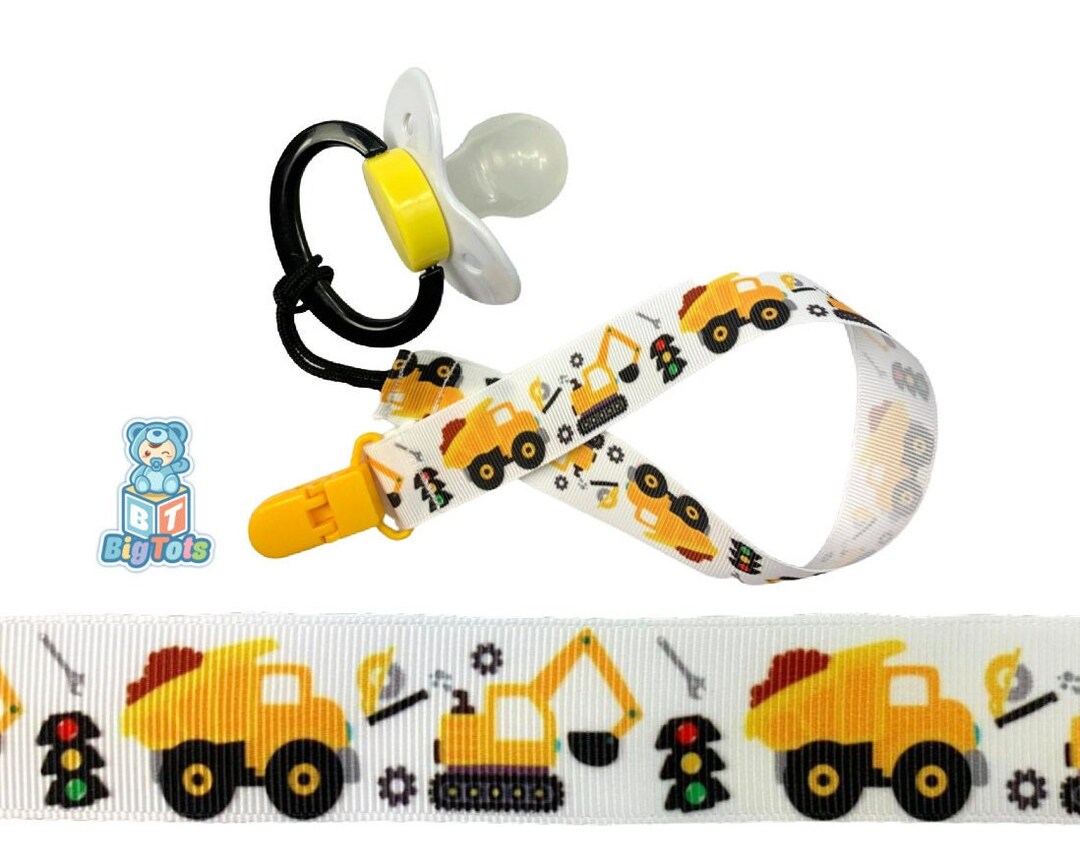 Adult Baby Construction Pacifier Clip ABDL - Etsy