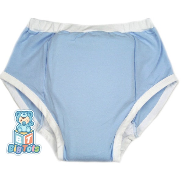 Adult baby Unisex Sizing  Blue  training pants incontinence ABDL