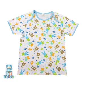 ABDL shorter  Baby Animals Print  lap style top shirt Adult Baby