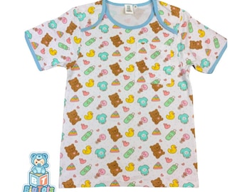 BIG TOTS ABDL Baby Things  lap style top  shirt adult baby ddlg