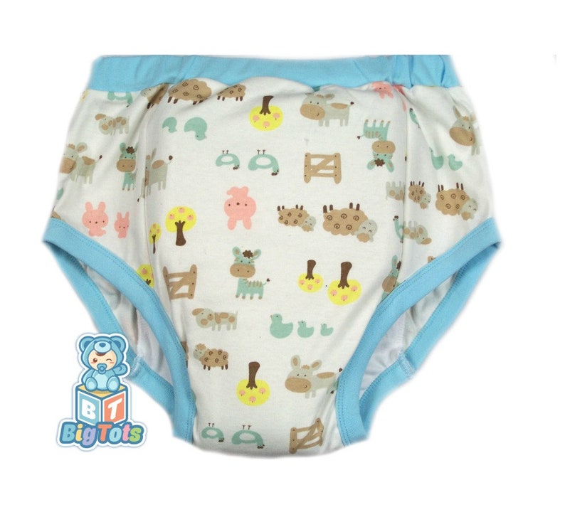 Adult Baby  Small XL & 3X ONLY At the Farm training pants incontinence ABDL 