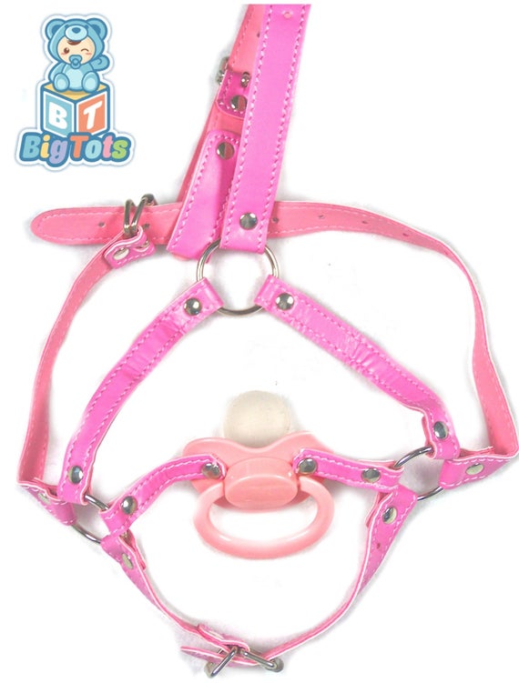 Adult Baby 5 COLORS Pacifier head harness gag abel Etsy