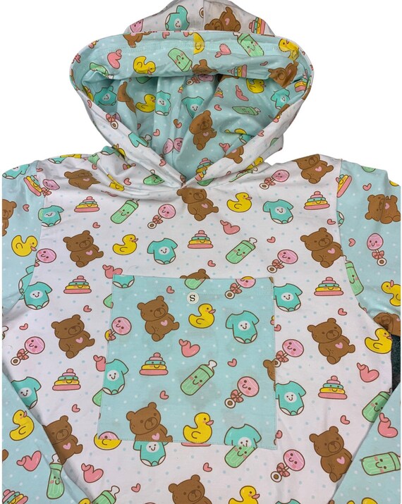Adulte bebe abdl Hoodie Baby Things Body vetements pour bebes adultes. ddlg