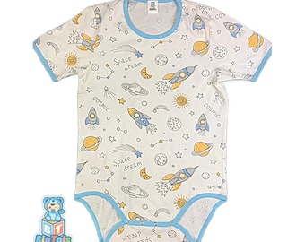 ABDL Space Time snap shoulder and  crotch Bodysuit adult baby