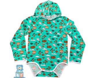ABDL Adult Baby Hoodie Forest Animals clothing Big Tots