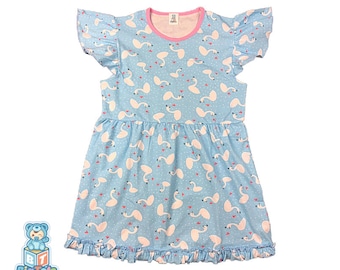 ABDL Baby Swans Baby Girl Dress print ddlg  Adult Baby