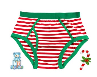 ABDL S-LG-2X only Candy Cane striped big boy briefs adult baby