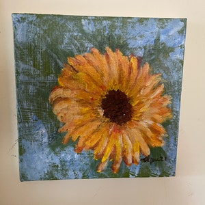 Original acrylic painting - Sunflower