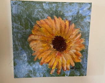 Original acrylic painting - Sunflower