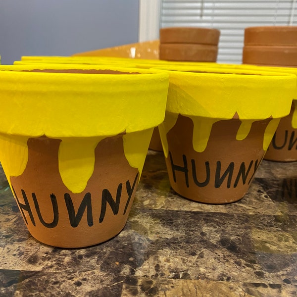 Ceramic Honey/Hunny Pot Winnie the Pooh Theme/Favors