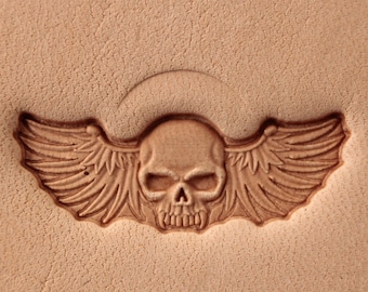 Skull Leather Stamp | Etsy