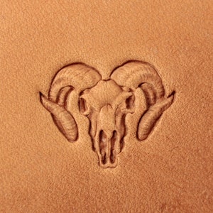 Tools for leather crafts. Stamp #307 - Skull of ram