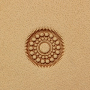 Tools for leather crafts. Stamp #183 (Flower center)