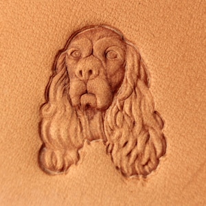 Werkzeuge für Lederarbeiten. Stamp #280B - ein Hund