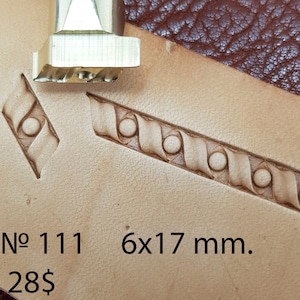 Werkzeuge für Lederhandwerk. Stempel #111