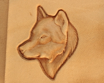 Werkzeuge für Lederarbeiten. Stempel #220 - 3D Wolf
