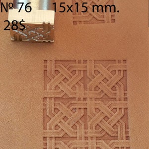 Tools for leather crafts. Stamp #76