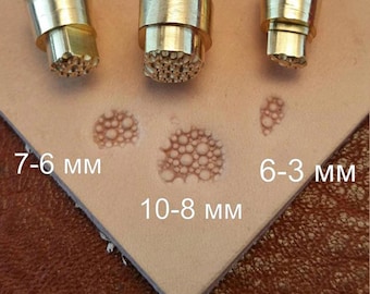 Tools for leather crafts. Stamp #68 - kit 3 stamps