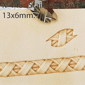 Tools for leather crafts. Stamp #148 Stainless steel