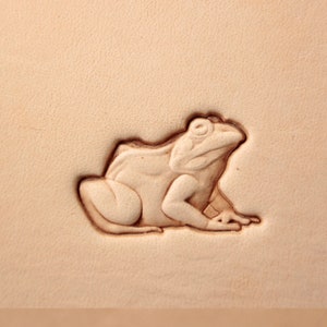 Tools for leather crafts. Stamp #415 the Frog (Daniil Neskromniy design)
