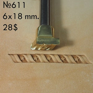 Tools for leather crafts. Stamp #611