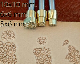Tools for leather crafts. Stamp #21 - Kit 3 pieces