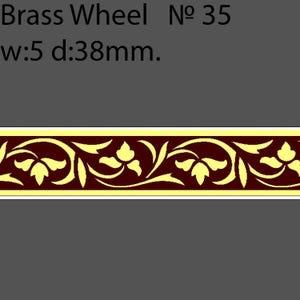Book Binding Brass Wheel #BW35