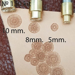 Ferramentas para artesanato em couro. Carimbo nº 150 - Kit