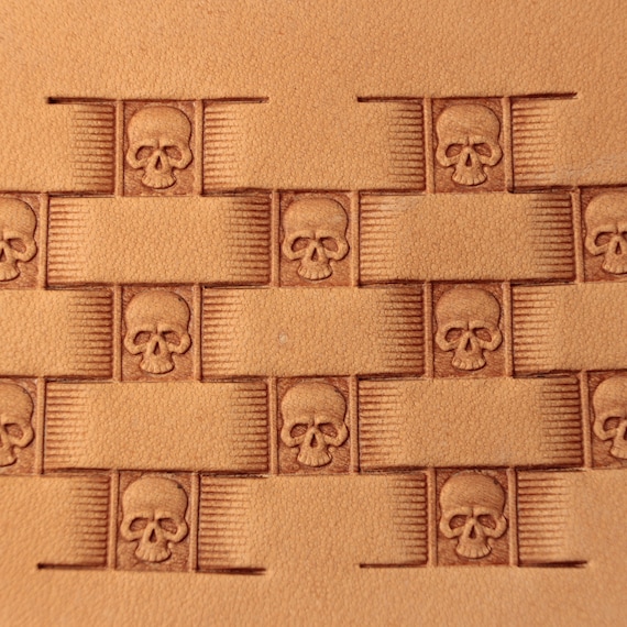 Leather stamp tool for leather craft DIY brass stamp #281 skull basket stamp 